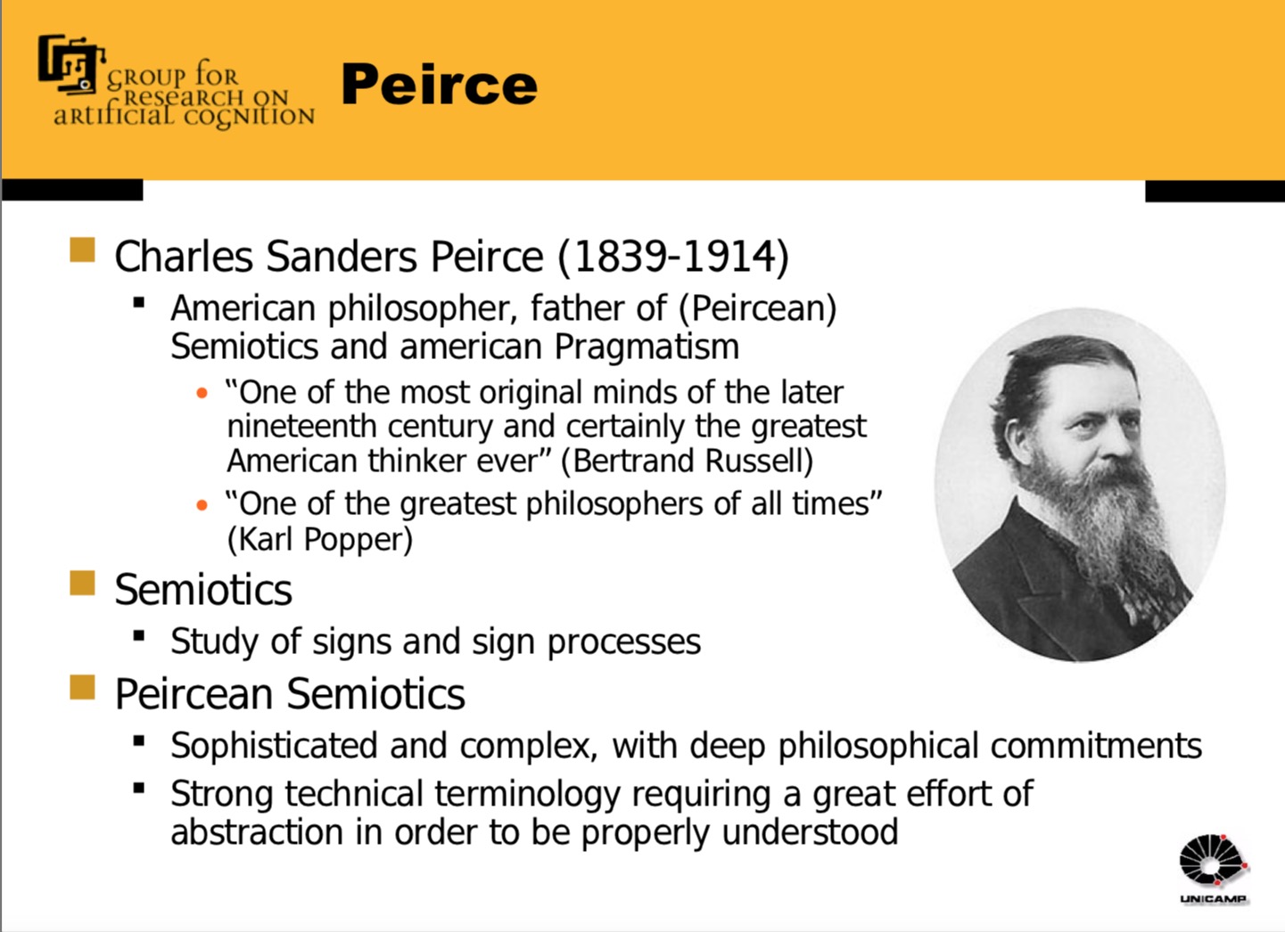 Charles Sanders Peirce's Theory of Signs – Viewpoints which Matter